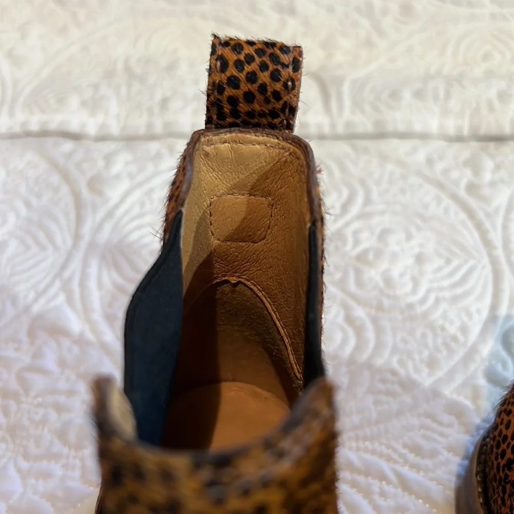 The Ainsley Chelsea Boot‎ in Spotted Calf Hair, size 7